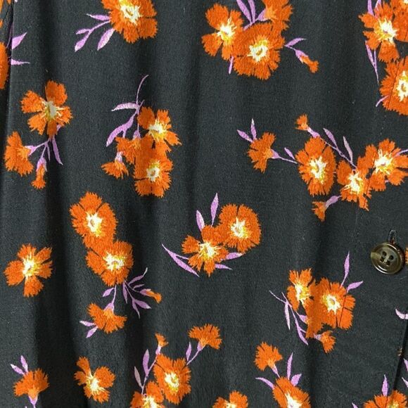 Ann Taylor Floral Button Up MIDI Dress size Small - Picture 6 of 11